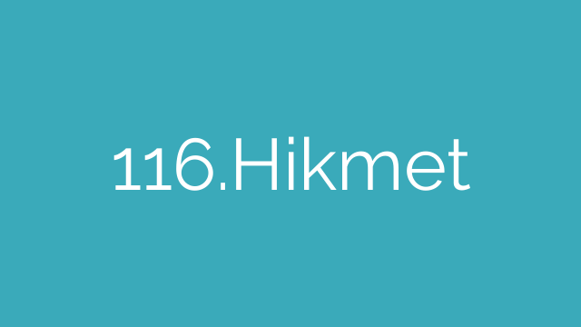 116.Hikmet