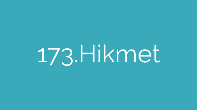 173.Hikmet