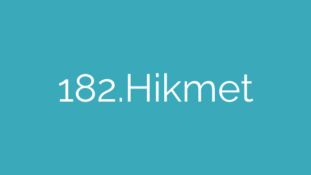 182.Hikmet