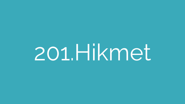 201.Hikmet