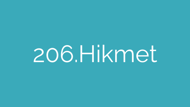 206.Hikmet
