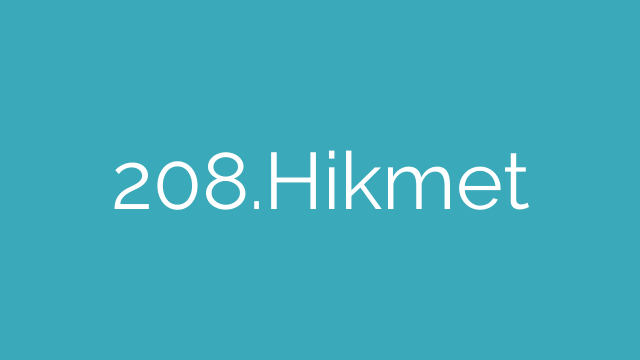 208.Hikmet