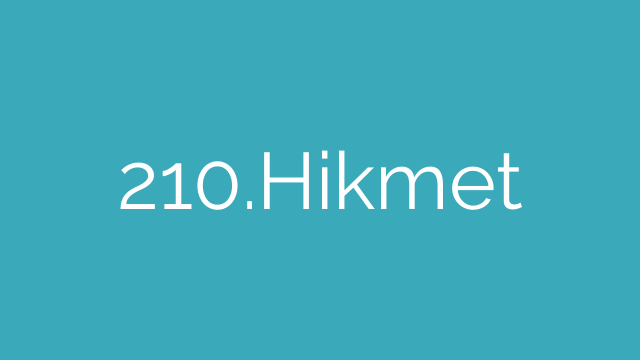 210.Hikmet