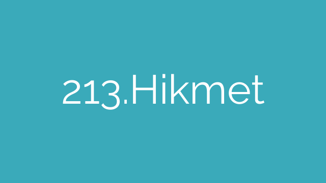 213.Hikmet