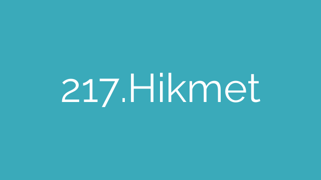 217.Hikmet