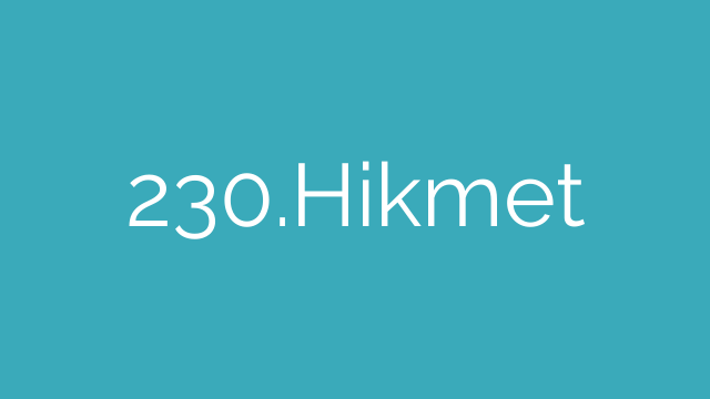 230.Hikmet