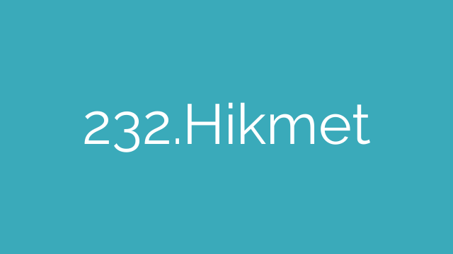 232.Hikmet