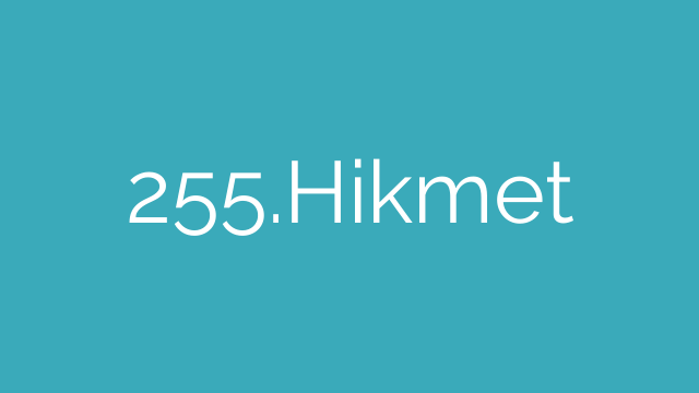 255.Hikmet